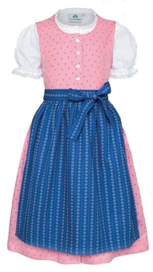 Pink w/blue apron (52421) 3 pc. set