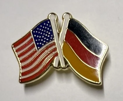 USA/GERMANY FRIENDSHIP FLAG PIN (HP999)