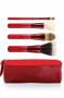 MAC Adoring Carmine Face Brush Box Set (187, 168, 190, 194) w/ Bag