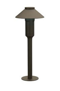 Warm White Path Light with 15 ft Cable in Bronze Finish  |  45-PAL-GL9-WW-PLS-5-BRZ