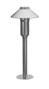 Cool White Path Light with 15 ft Cable in Satin Chrome Finish  |  45-PAL-GL9-CW-PLS-5-CRM