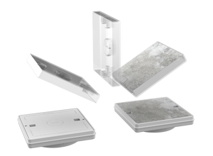 Reversible Square Lid Assy W/ Ww Logo 8Pcs ( Dark Grey ) | 540-7909WW-D8