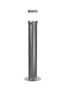 Multi Color Bollard Light with 15 ft Cable in Satin Chrome Finish  |  45-PAL-GL9-RGB-PLC-5-CRM