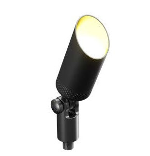 Warm White Up / Garden Light with 15 ft Cable in Black Finish  |  45-PAL-GL9-WW-UL-5-BLK