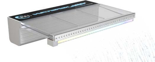 EvenFlow 4 ft 0 in Long Waterblade with Rear Feed & Rain Fitting including Multi Color Light with 80 ft Cable  |  64-EFWBL-RN-4-6N-R