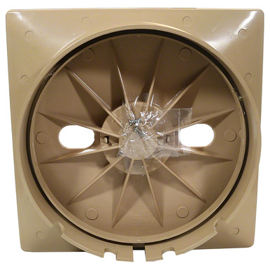 Renage Skim Lid Square & Mount/Ring Bige/Tan | 540-6489WW-B