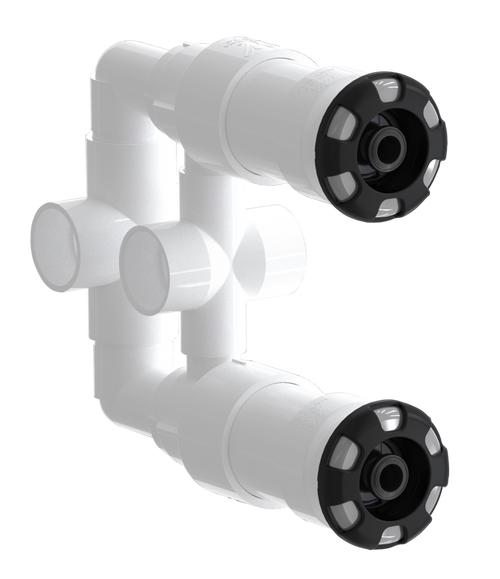 Gunite Jet, 2 Jet Manifold, Straight Body 7.25in (Short) with Internals Complete (2023) | 210-3540G