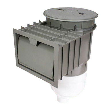 Renegade Gunite Skim. Single Port 2"S Wht/Tan Lid | 540-6510-9B