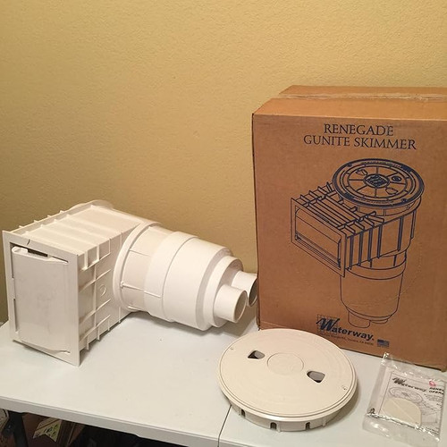 Renegade Gunite Skimmer 2"S Lower Body 90o Turn - White | 540-6410G