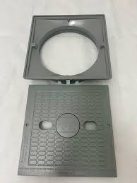 Renegade Skim Lid Square & Mount/Ring - Gray | 540-6487WW