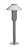 Cool White Path Light with 15 ft Cable in Satin Chrome Finish  |  45-PAL-GL9-CW-PLS-5-CRM