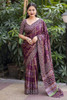 Ajrakh printing insp saree