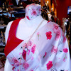 Satin  Floral W Mask White