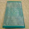 Silver Jari Teal  kanchi