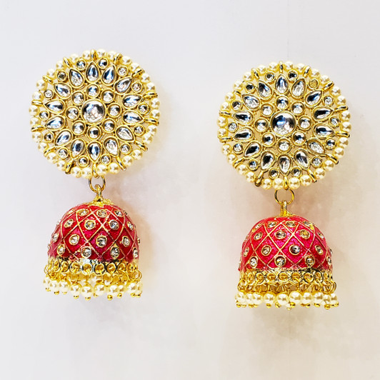 Fancy Jhumka Red