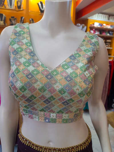 Soft Emb. Manisha Blouse Soft Emb. Manisha Blouse