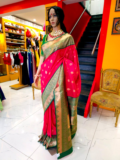 Brayden Woven Banarasi Cotton Silk Saree