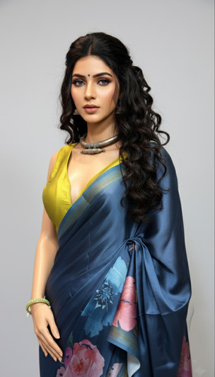 Satin Crepe' fall floral Satin Crepe' fall floral