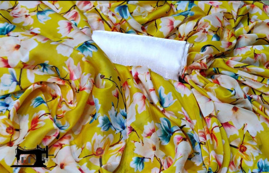 Floral Satin/ Georget Yellow