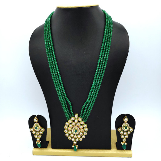 Kundan Neck set Green