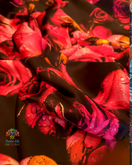 Floral Satin Luxe Premium B/Roses