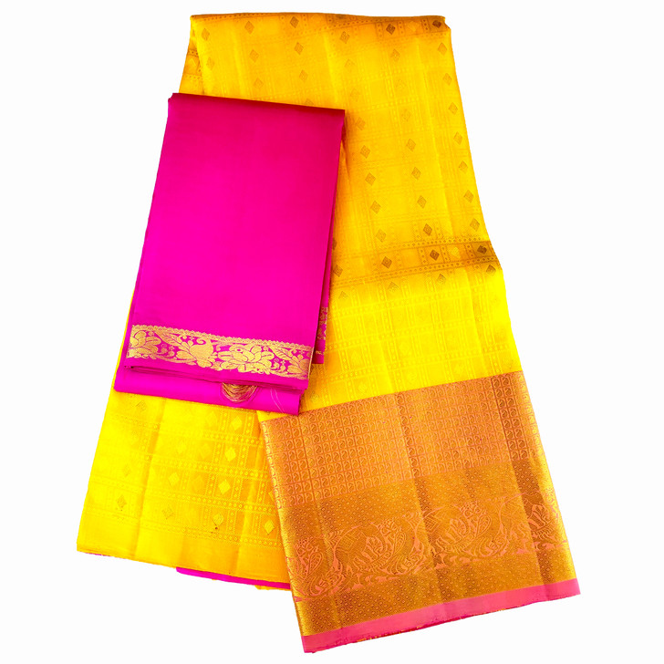 Pattu Half Saree Kanchipuram Lehenga Choli