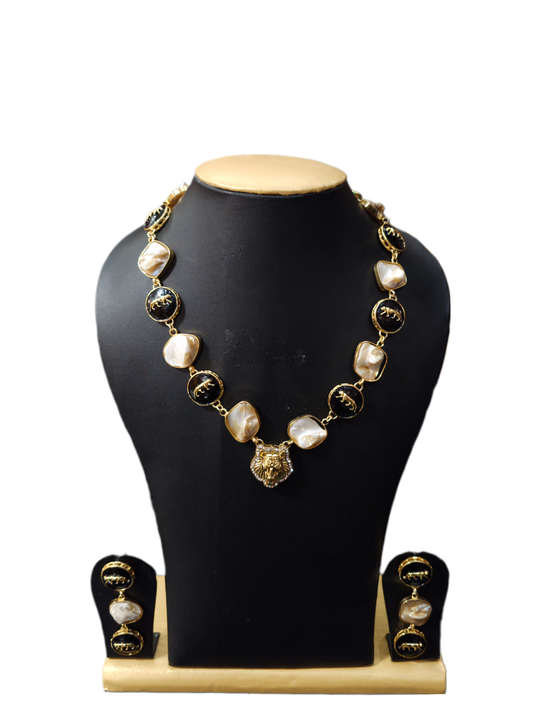 Sabya_Limestone  Necklace set