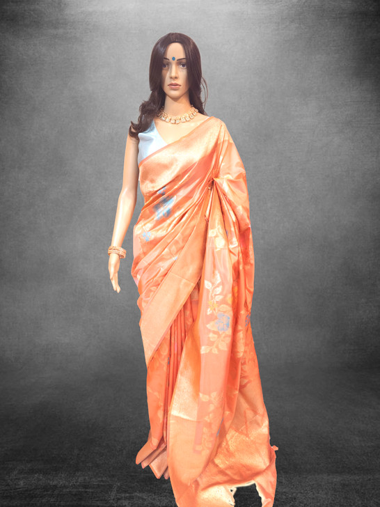 kora resham silky Coral