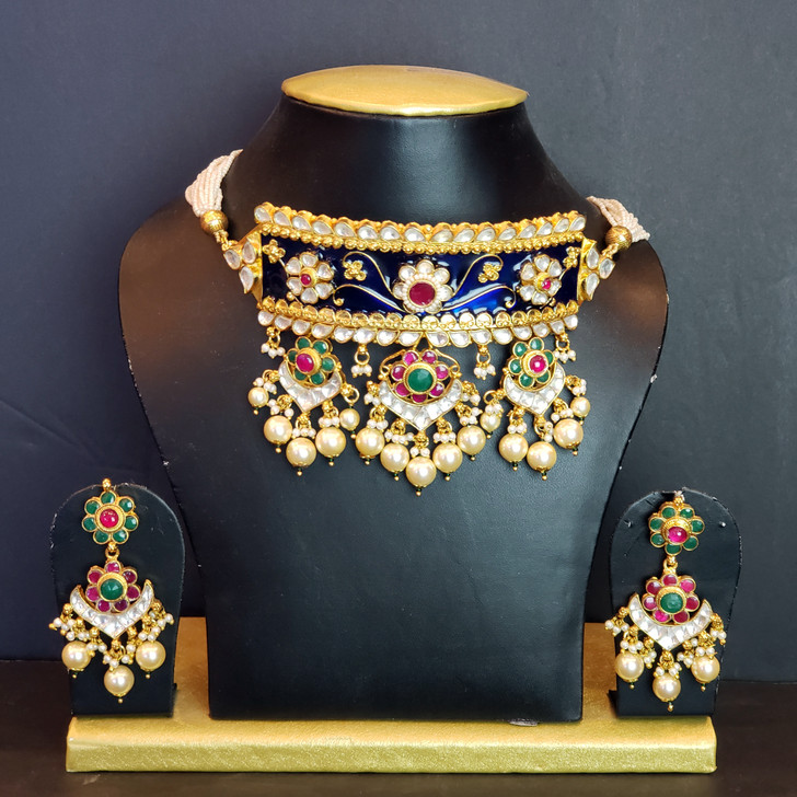 Rajastan Painted Necklace set