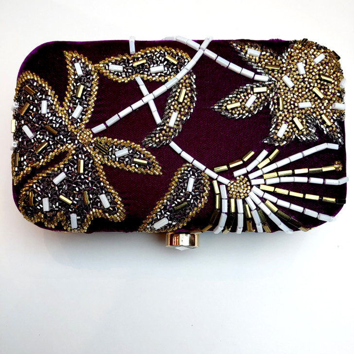 Velvet Clutch 7X4 With heavy hand work