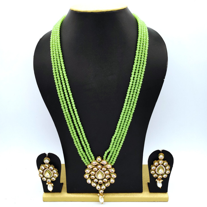 Kundan Neck set Mint