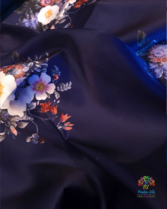 Ssain Luxe Wid Flowers Navy