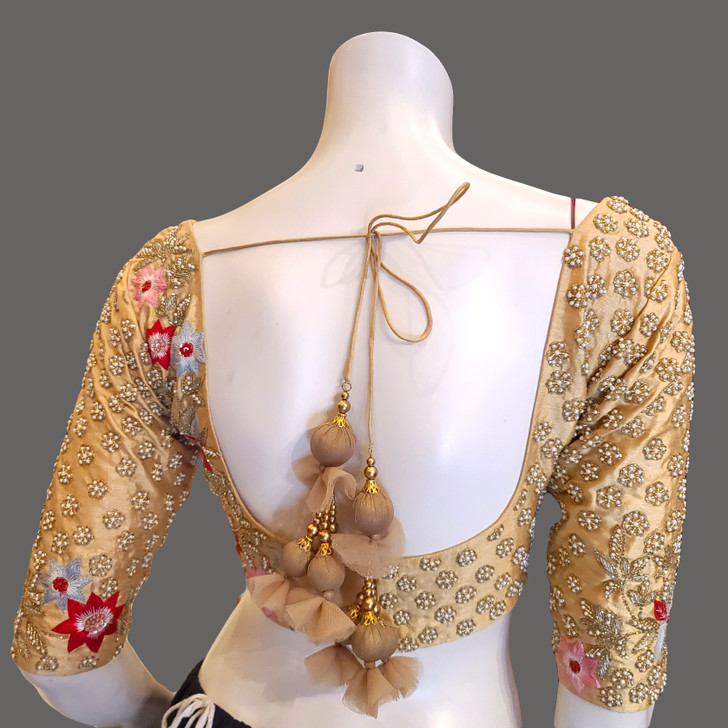 Bridal mini Pearl work Blouse