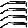 Brookside Reading Glasses 4 Pack Black