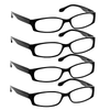Brookside Reading Glasses 4 Pack Black