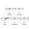 Value 3 Pack Prescription Readers Dimensions