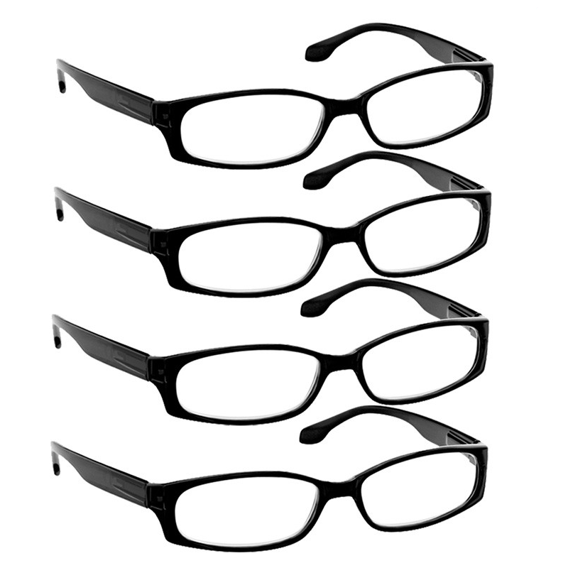 Brookside Reading Glasses 4 Pack Black