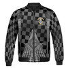 Personalized Blue Lodge Freemasonry With Caro Pattern Bomber Jacket S-5XL