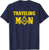 Masonic Freemasonry Fraternal Square Compass Traveling Man T-Shirt