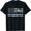 Masonic Police Thin Blue Line Flag Mason T-Shirt