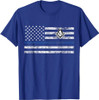 Masonic Police Thin Blue Line Flag Mason T-Shirt