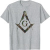 Masonic Camo Square and Compass - Freemason T-Shirt T-Shirt