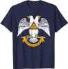 32nd Degree Masonic Scottish Rite Wings Down Father's Day T-Shirt