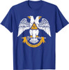 32nd Degree Masonic Scottish Rite Wings Down Father's Day T-Shirt