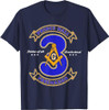 Prince Hall Mason Brotherhood 3 Degrees Of Light Freemason T-Shirt
