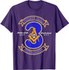 Prince Hall Mason Brotherhood 3 Degrees Of Light Freemason T-Shirt