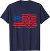 Mason Masonic US Flag Square T-Shirt