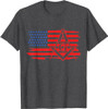 Mason Masonic US Flag Square T-Shirt