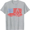Mason Masonic US Flag Square T-Shirt