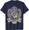 Masonic Skull God's Eye Faith Hope Charity Fathers Christmas T-Shirt